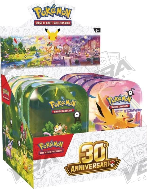Display Completo Mini Tin da Collezione 30° Anniversario – 10 Mini Tin (IT)