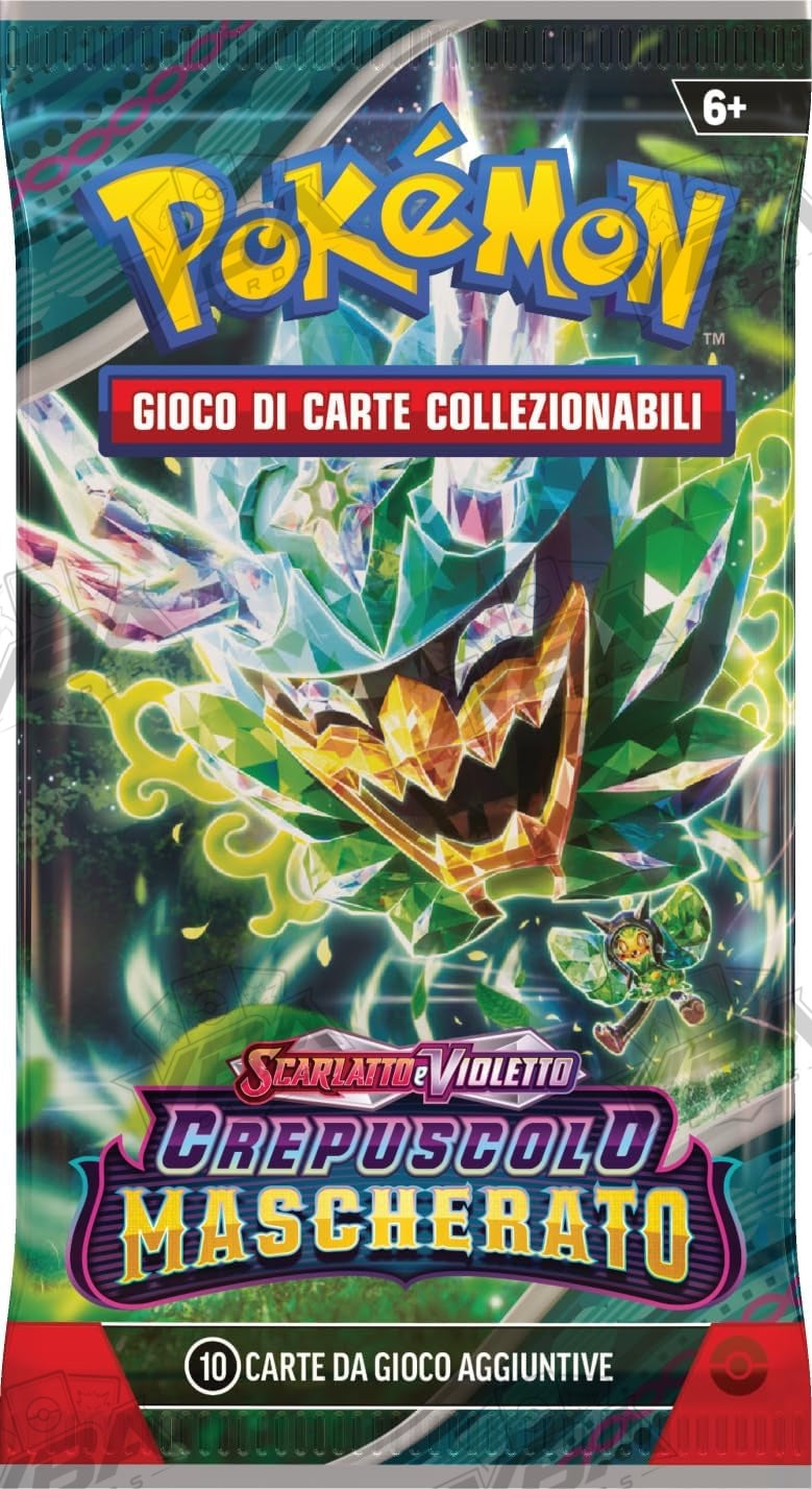 Scarlatto e Violetto Crepuscolo Mascherato Busta 10 Carte (IT)